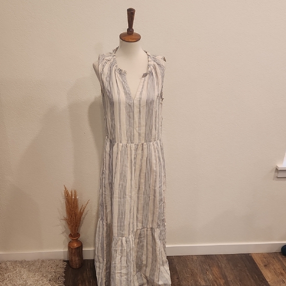 Pact Striped Sleeveless Maxi Dress - Picture 1 of 6
